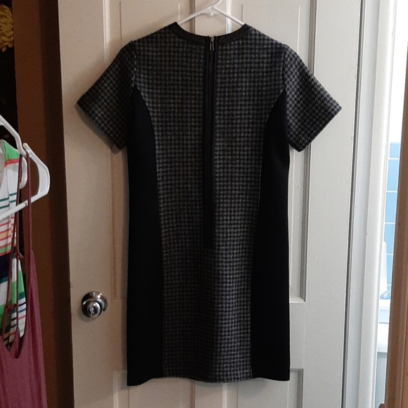J. Crew wool mixed media houndstooth shift dress - Picture 3 of 5